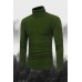 Solid Color Turtleneck Sweater