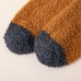 5 Pairs Men Blended Coral Fleece Thickened Color  match Simple Breathable Warmth Socks